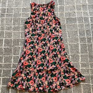 J.Crew Mercantile neon floral accent dress